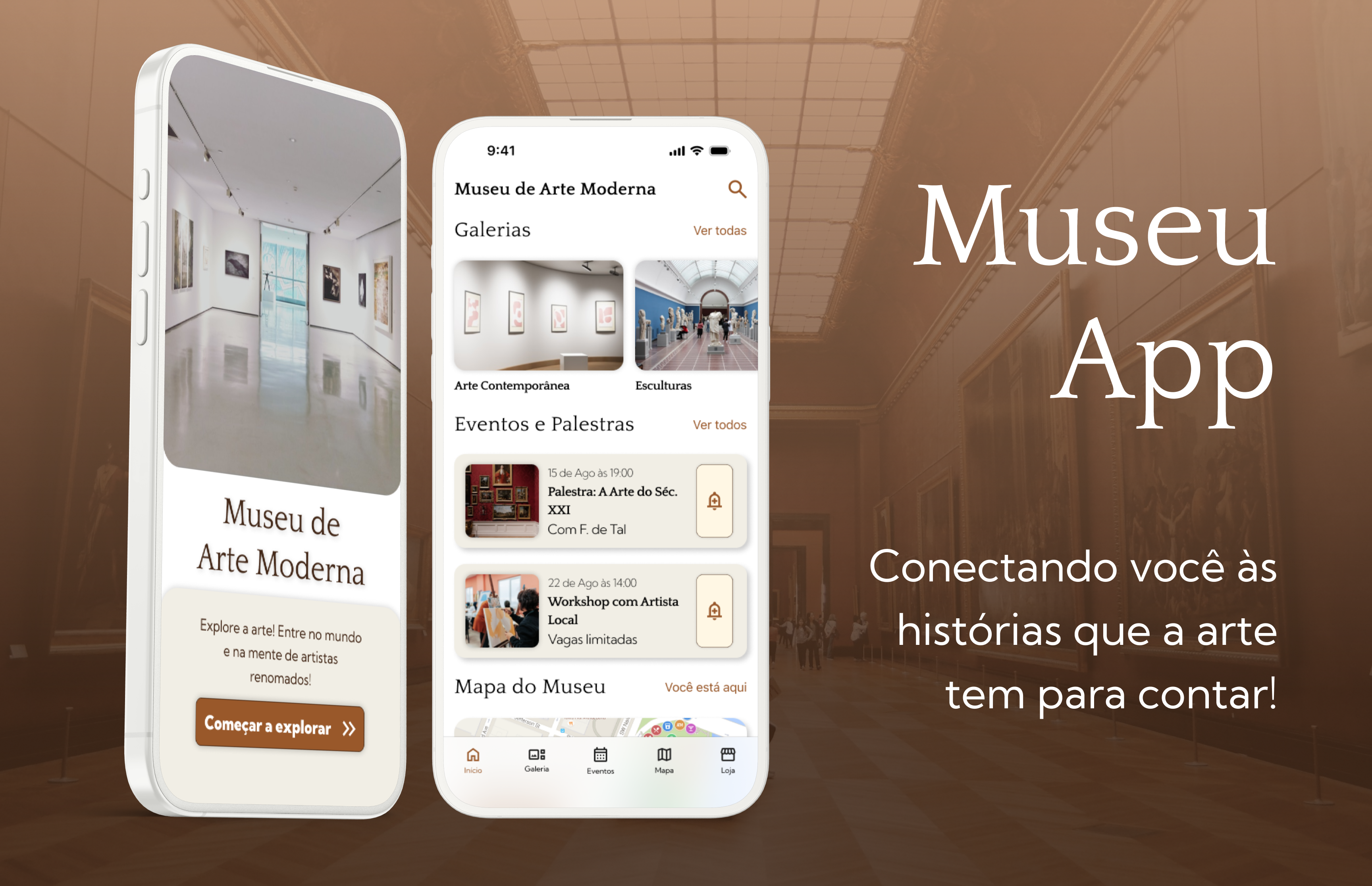 Preview do App para Museu